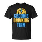 Groom's Drinking Team Retro Stag Night  T-Shirt