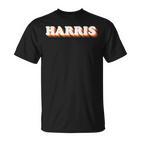 Harris Familienname Outfit Personalisiert Nachname Urlaub T-Shirt