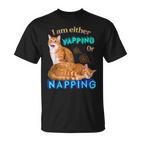 Ich Kläffe Oder Mache Ein Nap Cat Meme T-Shirt