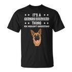 Ist So Ein Deutscher Schäferhund Ding Spruch Hundehalter T-Shirt