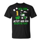 Jetzt Geb Ich Richtig Gas 1St Birthday Boy Tractor S T-Shirt