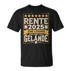 Pensioner Eine Legende Geht In Rente 2025 Ruhestand  T-Shirt