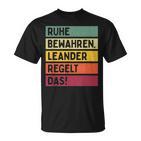 Ruhe Behalten Regelt The Saying In Retro Colours S T-Shirt