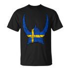 Schweden Wikinger Helm Schwedischer Nordmann Stolz Sköl T-Shirt