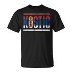 Serbian Last Name Kostic With The Flag Of Serbia T-Shirt