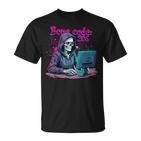 Skeleton Hacker Gamer It Programmer  T-Shirt