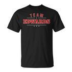 Team Edwards Personalised Surname Family Sports S T-Shirt