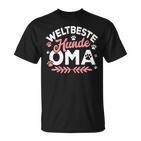 Women's Dog Slogan Love World Best Dogs Oma T-Shirt