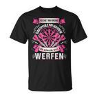 Women's Reichet Mir Dartpflights Ihr Jester Die Queen Will Throw T-Shirt