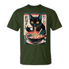 Anime Manga Kawaii Otaku Ramen Cat Christmas  T-Shirt