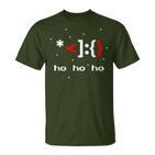 Ascii Santa Claus Face Coder 8Bit Retro Xmas  T-Shirt