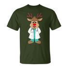 Christmas Nurse Reindeer Scrubs Uniform T-Shirt