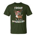 Christmas Women's Reindeer Merry Christmas Xmas T-Shirt