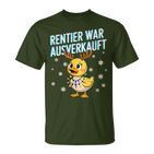 Saying Duck Christmas Reindeer War Ausverkauft T-Shirt