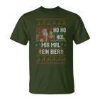 Ho Ho Hol Mir Mal Ein Bier Christmas T-Shirt