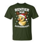 Reindeer Was Out Sold Christmas Elk Slogan T-Shirt