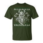 Ugly Christmas Fa La Laalhalla-Laiking Skull T-Shirt