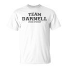 Damen Team Darnell Stolzer Familienname Nachname Mit-Ausschnitt T-Shirt