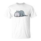 Das Dickerchen Macht Ein Naperchen Walrus Pyjamas Sleep T-Shirt