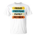 Freeman Retro Freeman Nachname Freeman Raglan T-Shirt