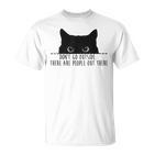 Cat Leute Da Draußen Cat French Language T-Shirt