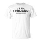 Team Lehmann Proud Family Last Name Gray T-Shirt