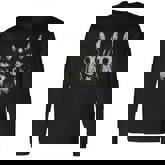 Creepy Cute Bunny Rabbits Horror Goth Grunge Alt Aesthetic Long Sleeve T-Shirt
