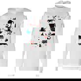 Christmas Black Cats Meowy Merry Christmas Cat Lovers Long Sleeve T-Shirt