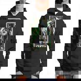 Tarot Card The Toker 420 Cannabis Skeleton Stoner Weed Goth Hoodie