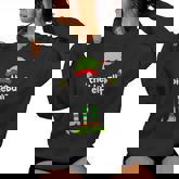 The Pickleball Elf Christmas Grandma Pajama Grandpa Xmas Women Hoodie