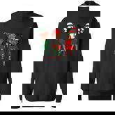 Merry Christmas Black Afro African Santa Hat Elf Melanin Kid Sweatshirt