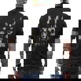 Creepy Cute Bunny Rabbits Horror Goth Grunge Alt Aesthetic Men's T-shirt Back Print