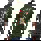 Chihuahua Christmas Santa Ugly Sweater Dog Lover Xmas Men's T-shirt Back Print