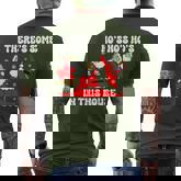 There's Some Ho Ho Hos In This House Ugly Christmas Men's T-shirt Back Print