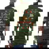 Will Run For Christmas Cookies Gingerbread Lover Ugly Xmas Men's T-shirt Back Print