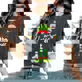 The Pickleball Elf Christmas Grandma Pajama Grandpa Xmas Women's Oversized Comfort T-Shirt