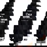 Hunting I Have Plans Tree Stand Hunter Women Oversized Hoodie Back Print