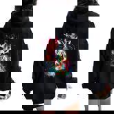 Giraffe Woman Colorful Watercolor Giraffe Women Oversized Hoodie Back Print