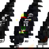 The Pickleball Elf Christmas Grandma Pajama Grandpa Xmas Women Oversized Hoodie Back Print