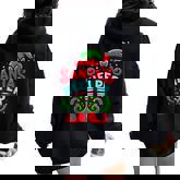 Santa's Helper Christmas Pajama Costume Xmas Elf Men Women Oversized Hoodie Back Print