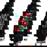 Sorry Santa I've Been Feral Groovy Xmas Christmas Women Oversized Hoodie Back Print