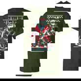 Merry Christmas Santa Hockey Goalie Ugly Christmas Sweater T-Shirt