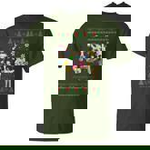 Ugly Cow Christmas Sweater Santa Hat And Light Up Xmas T-Shirt