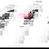 Red Pickup Truck Christmas Tree Vintage Christmas Women T-Shirt