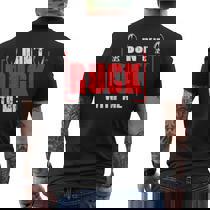 Maglietta Tifosi Italia Rugby - Cotone, Girocollo, Design Con Pallone E Casco Nei Colori Nazionali