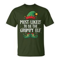 Maglietta Natalizia I'm Grumpy Elf - Elfo Sarcastico, Cotone, Taglie Unisex Adulti, Made In UK