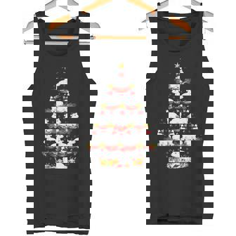 Arctic Hare Animal Xmas Lighting Arctic Hare Christmas Tree Premium Tank Top - Monsterry
