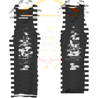 Arctic Hare Lover Matching Santa Arctic Hare Christmas Tree Tank Top - Monsterry