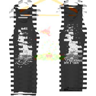 Arctic Hare Lover Matching Santa Hat Arctic Hare Christmas Premium Tank Top - Monsterry