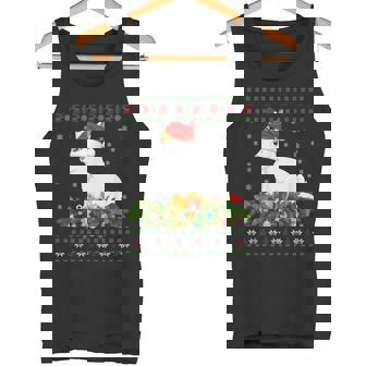Arctic Hare Rabbit Lover Santa Ugly Arctic Hare Christmas Tank Top - Monsterry